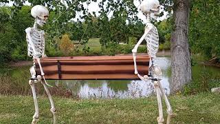 Walmart $88 skeleton and coffin kit.