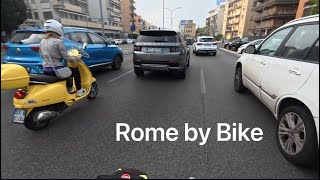 Bike to Work - Morning Cycling Commute in Rome