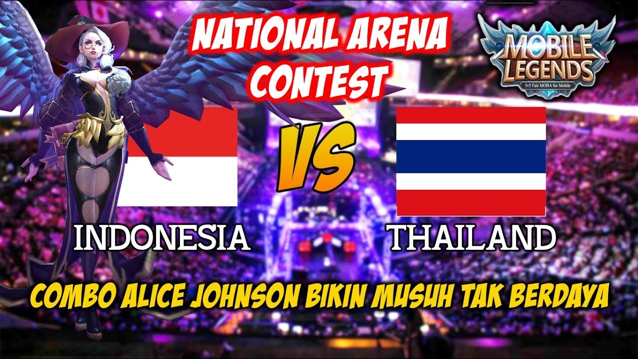 Combo Alice Johnson Jadikan Musuh Tak Berdaya Indonesia vs Thailand National Arena Contest