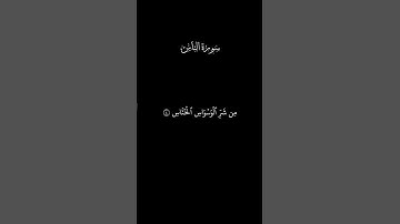 سورة الناس | بصوت ياسر الدوسري