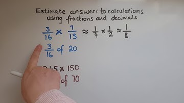 L1.15.1. Functional Skills Maths Level 1: Estimate answers to calculations (fractions and decimals)