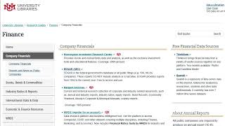 UNM - Finance Databases