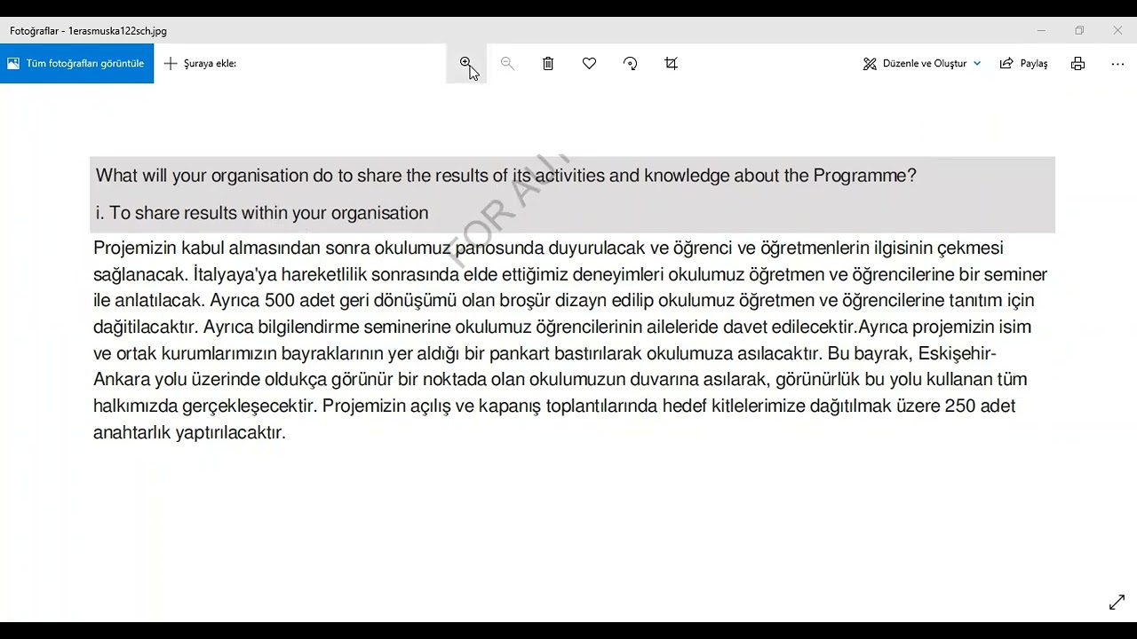 Erasmus KA122 Projelerinde 