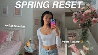 resetting for spring 2023🌸 spring cleaning, flowers, wardrobe essentials!