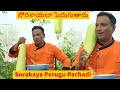అమ్మాయిలు సోరకాయలా పెరుగుతారు says my Telugu Teacher -  Farm Tour Sorakaya Perugu Pachadi - Vahchef