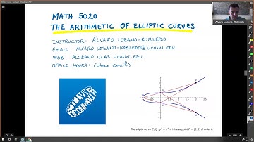 Elliptic Curves - Lecture 0 - Class logistics, website, and tentative plan