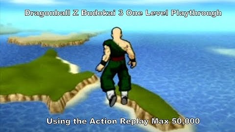 Dragonball Z: Budokai 3 One Level Playthrough using the Ps2 Action Replay Max 50,000 :D #Playstation