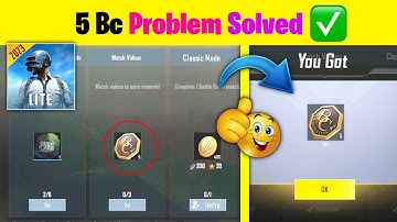 PUBG Lite 5 Bc Problem Solved | 5 Bc Collect Problem In PUBG Mobile Lite 🔥