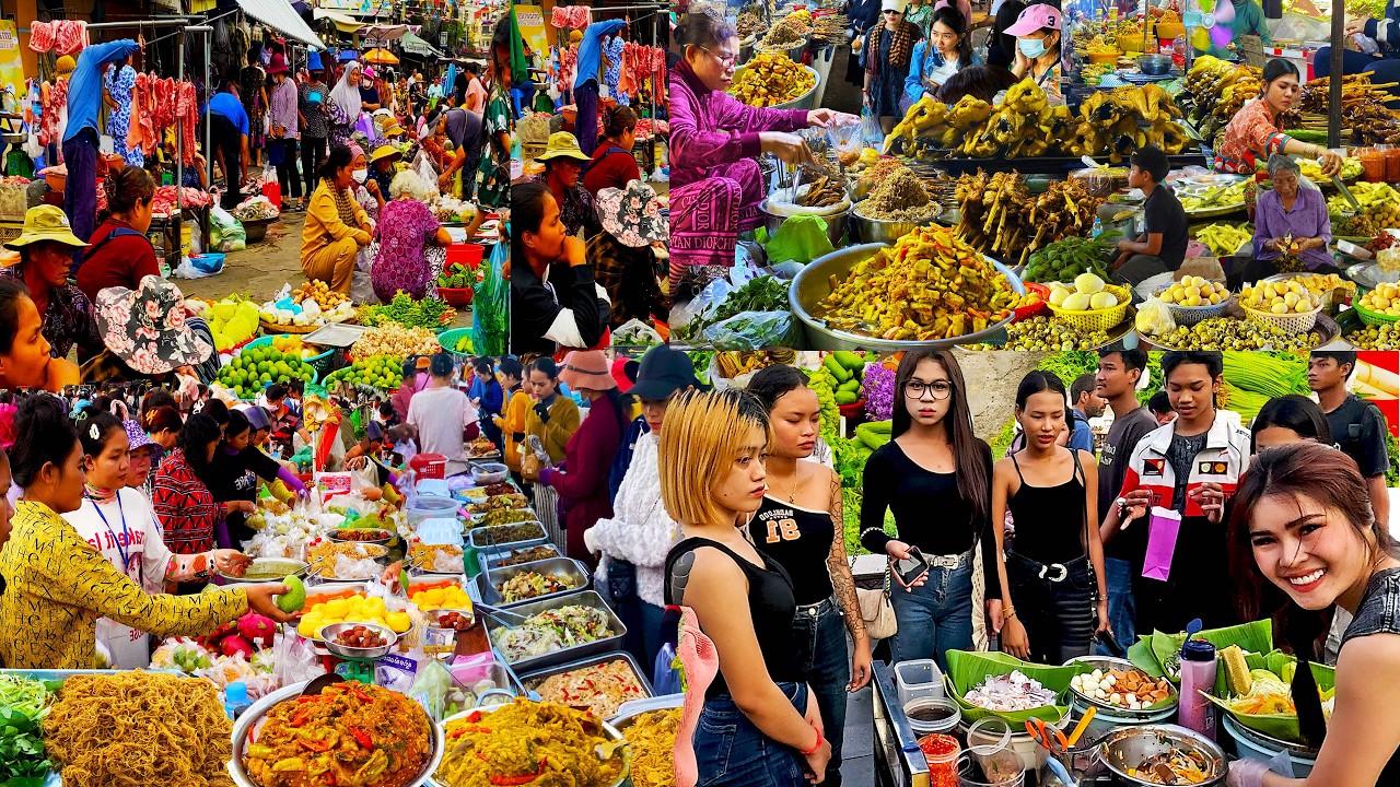 Compilation Traditional Food Market & City Night Market - Best CAMBODIAN Street Food Review 2026