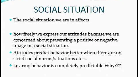 AB LINK 2 attitude & behavior social situation and strength of attitude