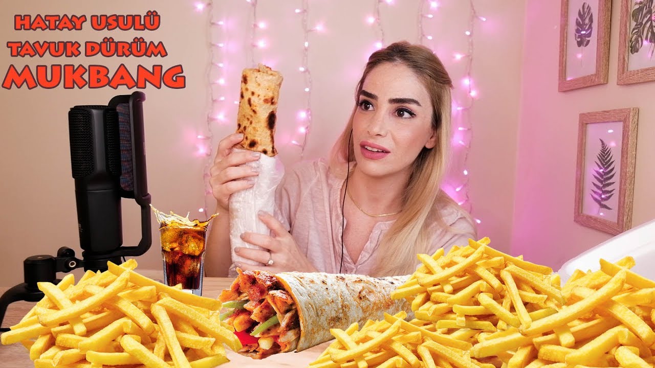 TAVUK DÜRÜM MUKBANG Türkçe | HANGİ ÜLKEYE GÖÇ ETMELİ?