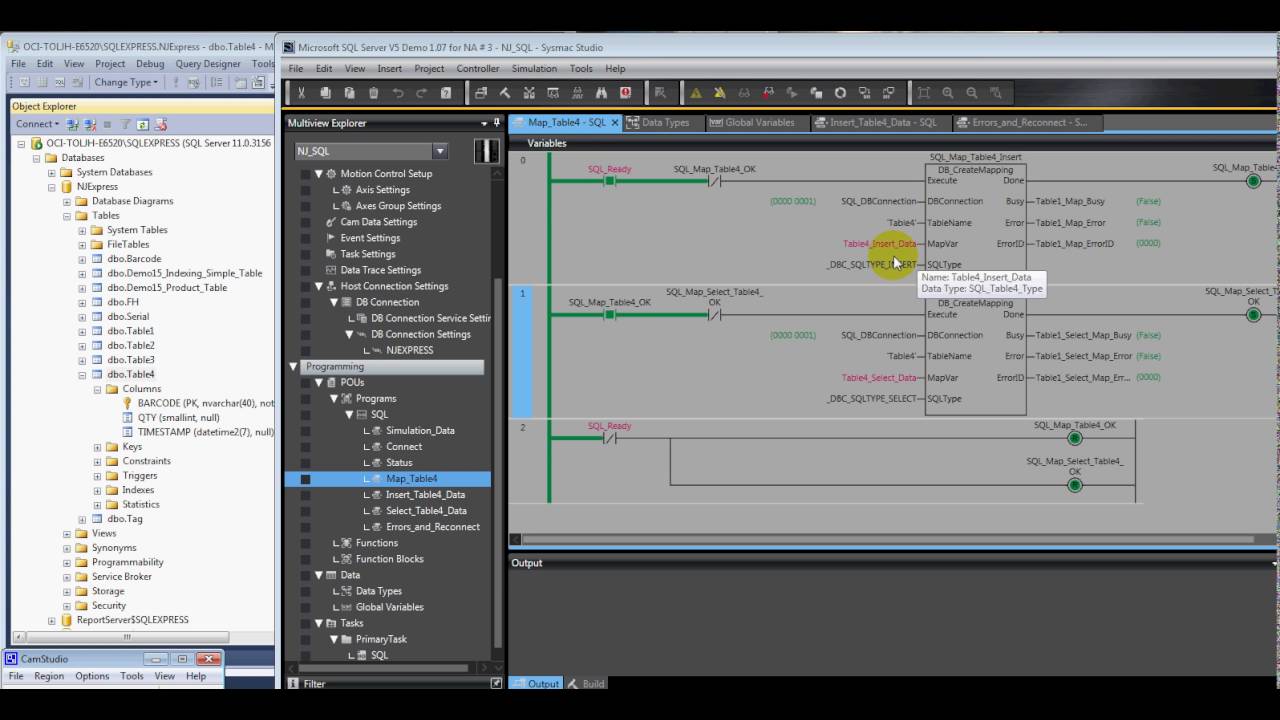 supervisorio SQL CreateMapping instructions for Omron Sysmac NJ (Updated 2016)