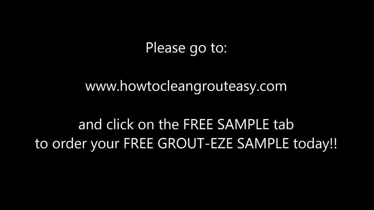 free tile cleaner sample