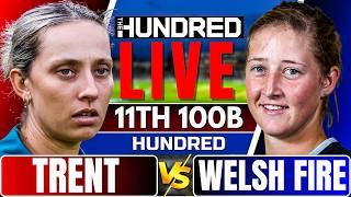 The Hundred Women Live: Trent Rockets vs Welsh Fire | 100 ball live match today | hundred women live