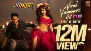 Viral Vayyari (Hindi) Lyrical Video | Junior Movie | Kireeti, Sreeleela | R... Female version 2025
