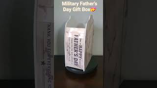 Military Father's Day Gift Box💝 #customgiftbox #giftsforhim #fathersday #diycrafts