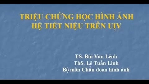 Triệu chứng học hình ảnh hệ tiết niệu trên UIV - ĐHYHN