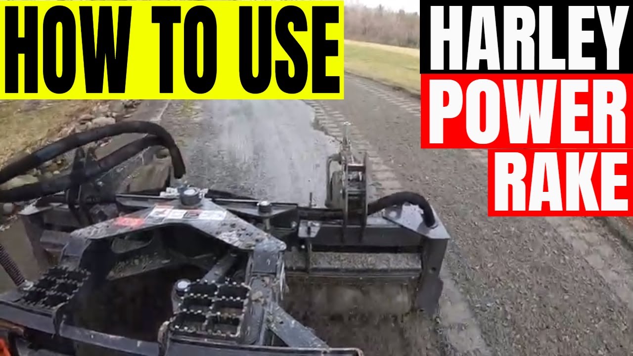 How to use the controls on a harley rake TriCounty Excavating 'Dirt
