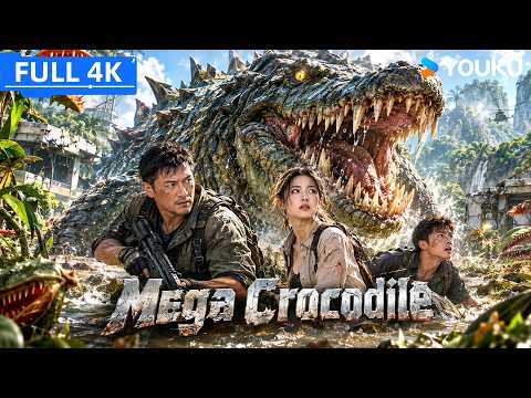 ENGSUB 【巨鳄 Mega Crocodile】荒岛秘密基地惊现变异巨鳄！鳄鱼专家设局斩杀，爆爽逃生！| YOUKU MOVIE | 优酷电影