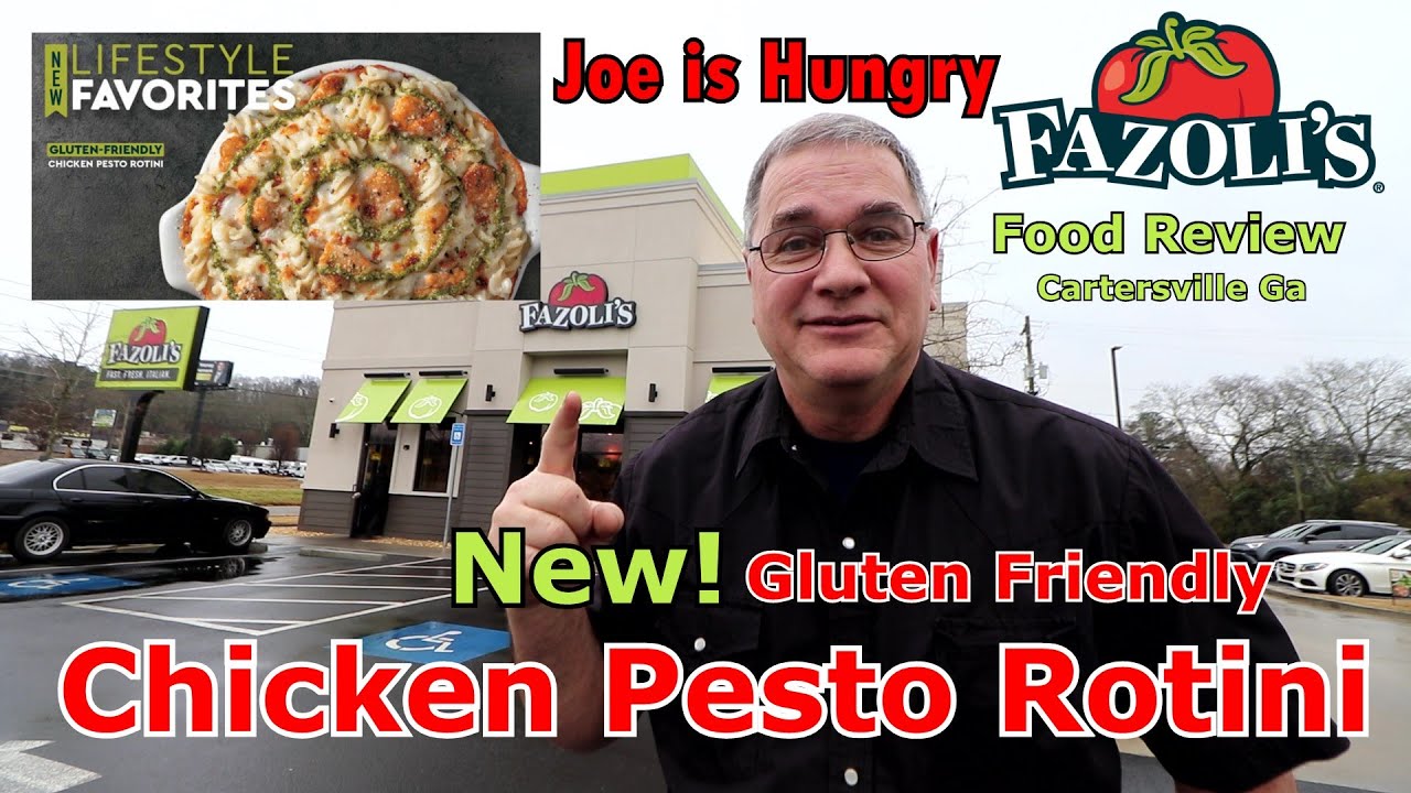 Fazoli's® New Gluten Friendly Chicken Pesto Rotini Review Joe is