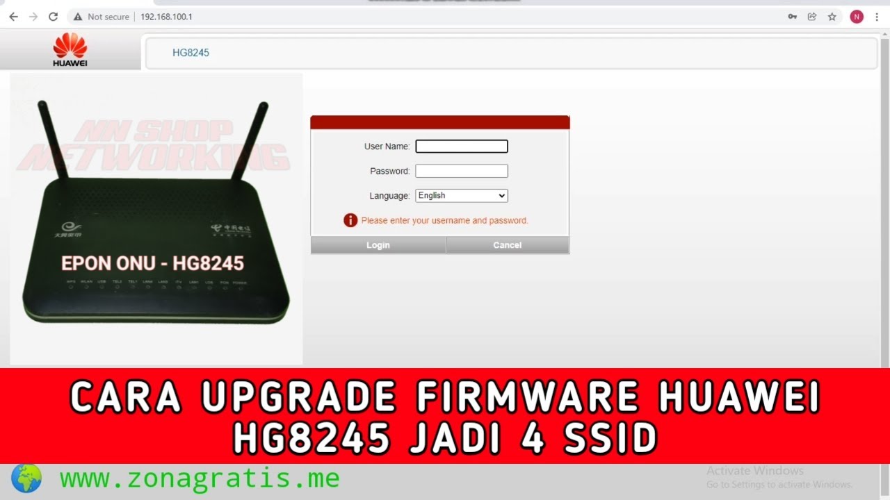 Huawei EchoLife HG8245 Firmware & Software Download-Huawei