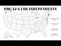 PAC-12 Conference & FBS Independents (2025)