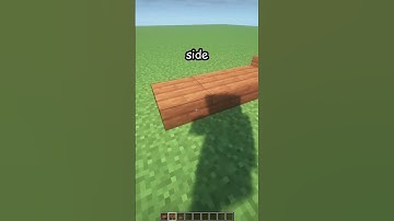 Minecraft park bench