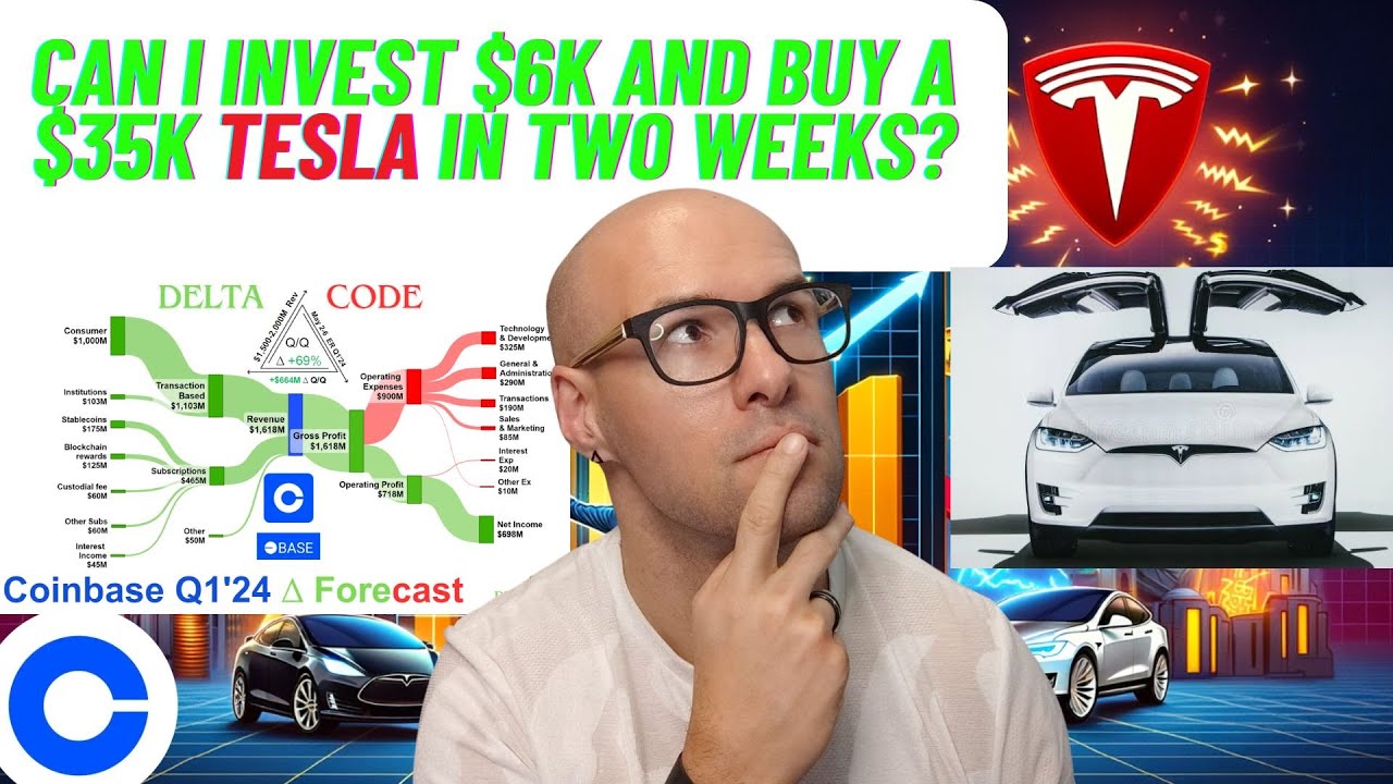 Turning $6,000 into a Tesla Model Y with Coinbase Options - Investment Strategy and Market Analysis