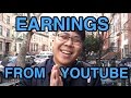 EARNINGS FOR 1ST MONTH ON YOUTUBE