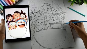 Doraemon Drawing | Step By Step (Outline Tutorial)