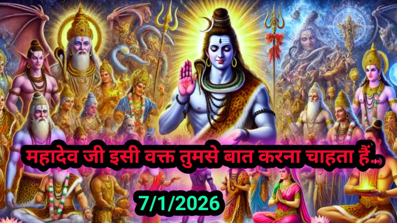 🌈🥰महादेव जी इसी वक्त तुमसे बात करना चाहता हैं 7/1/2026🕉🕉