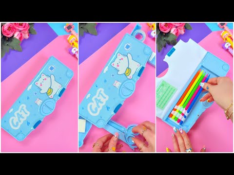 MY CUTE CAT PENCIL CASE REVIEW - UNBOXING - ASMR #shorts #youtubeshorts