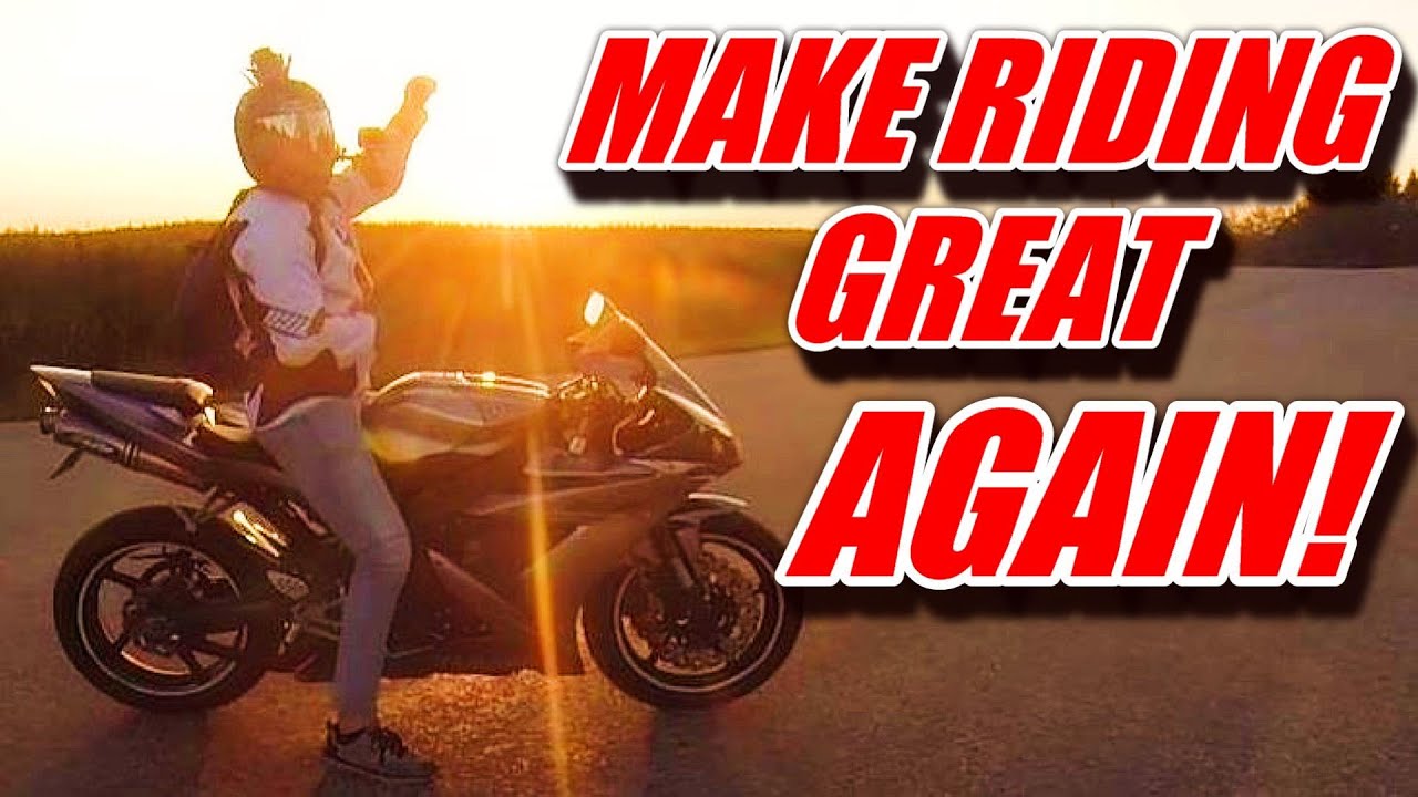MAKE RIDING GREAT AGAIN! PUSH STARTING THE R1 AGAIN!