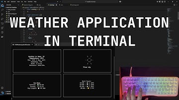 ASMR Programming - Terminal Weather application - No talking