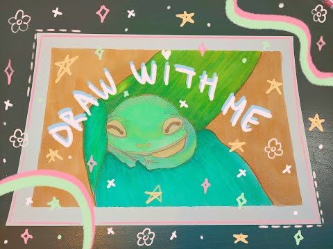 Sleepy frog ⏐Chill Draw With Me!