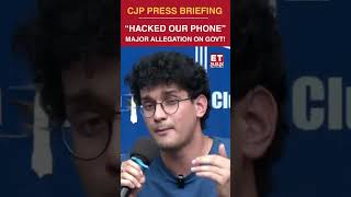 CJP Protest Live Updates: “Our Phones May Have Been Compromised”: CJP’s Saurav Das #shorts