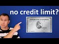 Does the American Express Platinum Card have a credit limit? Is Amex Platinum credit line unlimited?