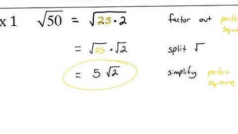 Algebra 1, 9-3 Simplifying Radicals