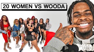 20 WOMEN VS 1 YOUTUBER: WOODA