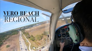 Landing in VERO BEACH Regional Airport