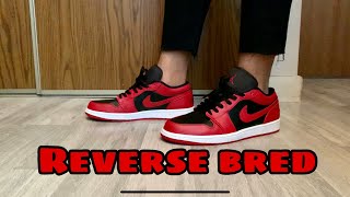 Jordan 1 Low “Reverse Bred” Unbox and on Feet