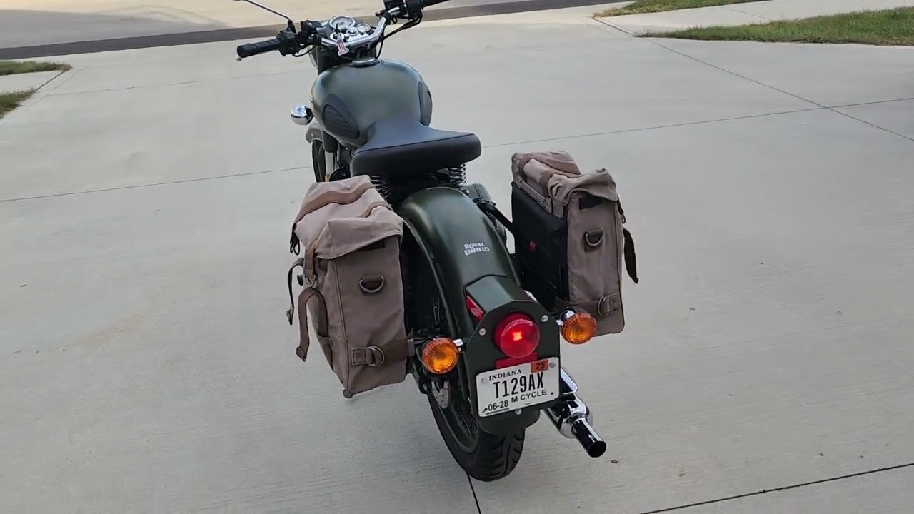 2020 Royal Enfield Classic 500 Battle Green Cold Start