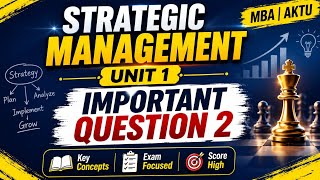 #mba#aktu strategic management important question #learning #easy #notes_making