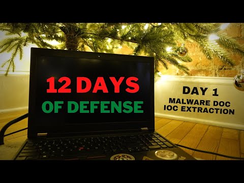 12 Days of Defense – Day 1: PDF and Office Doc Malware IOC Extraction
