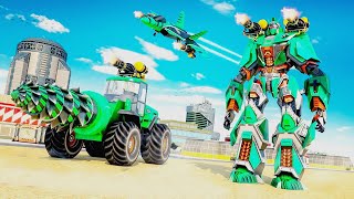 Mechanical Excavator Robot Game: Flying Transforme 2021 - Gameplay Walkthrough Part 1 (Android, iOS) screenshot 5
