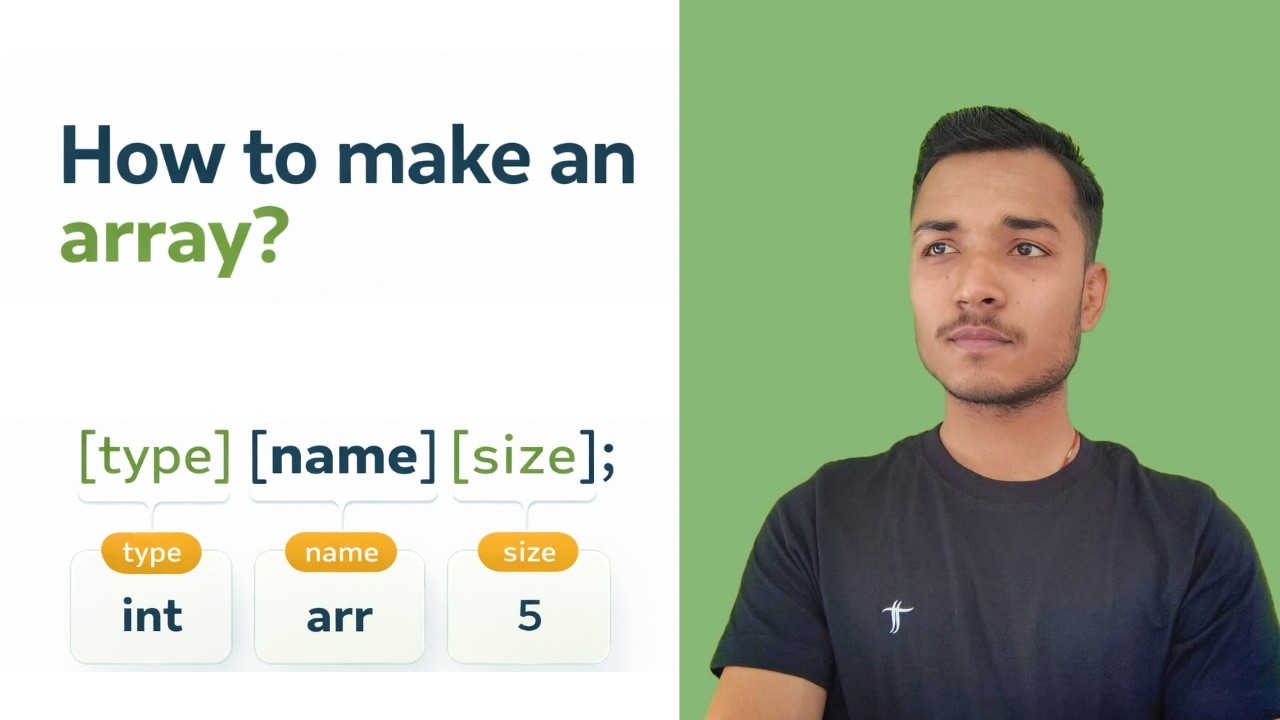How to make an Array ? || By Harshit Sir - YouTube
