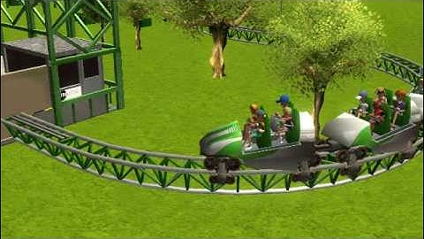 RCT3 The Green Blaster Giga Coaster