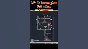 house plan in autocad #autocad #shorts #cad