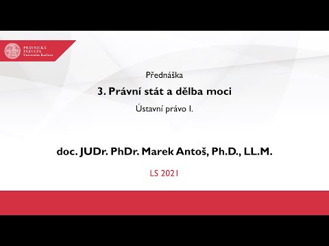 Video: Jaká je dělba moci v ústavě?