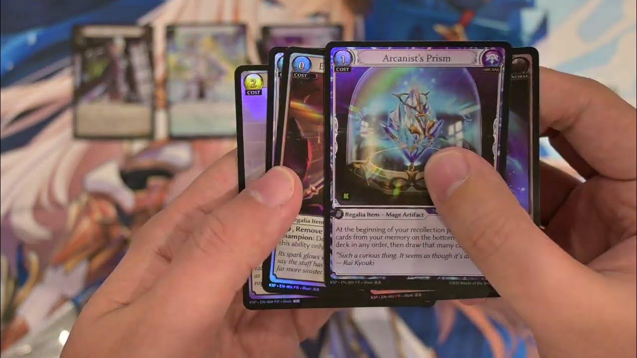 Opening all 3 Grand Archive TCG Kickstarter promotional packs YouTube
